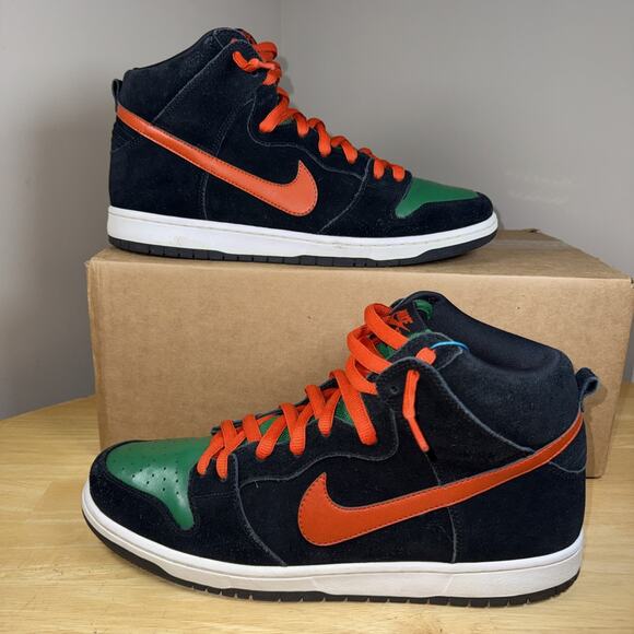 Nike SB Dunk High Pro Jagermeister Roller Derby Mens Size 13 2011 Shoes Green main image 6